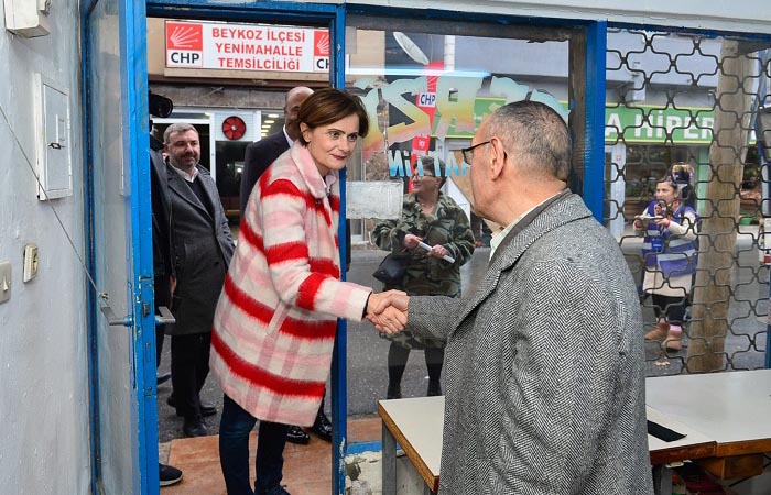 CHP İl Başkanı Canan Kaftancıoğlu Beykoz sokaklarında