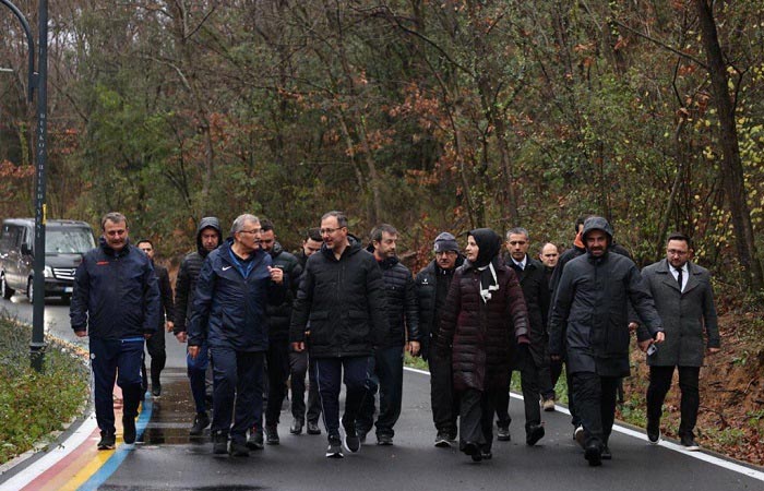 Gençlik ve Spor Bakanı Mehmet Muharrem Kasapoğlu Beykoz Spor Ormanı'nda