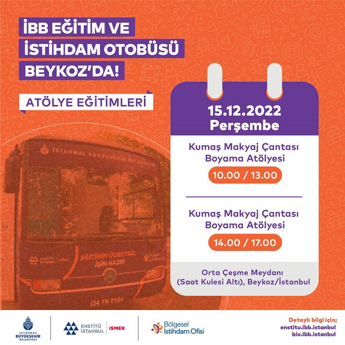 İBB eğitim ve istihdam otobüsü Beykoz’da!