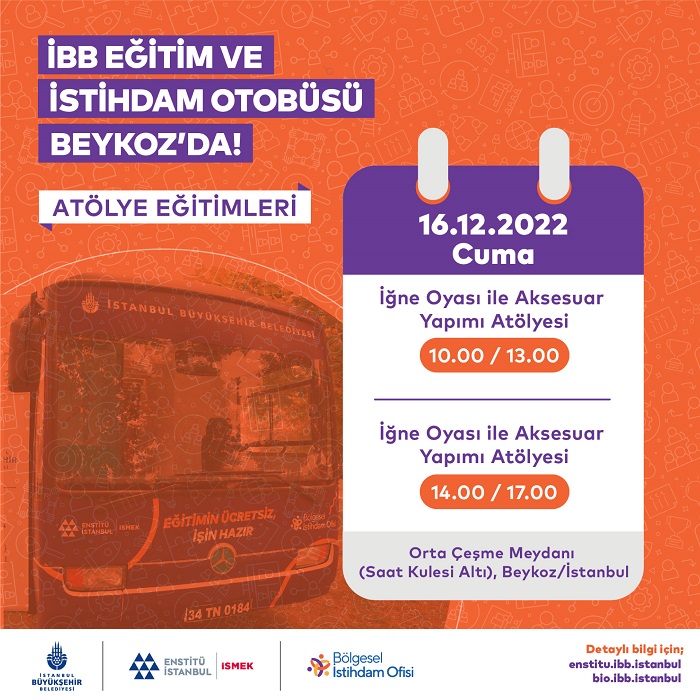 İBB eğitim ve istihdam otobüsü Beykoz’da!