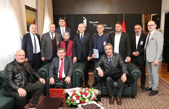 Beykoz muhtarları Kemal Kılıçdaroğlu ile TBMM’de görüştü