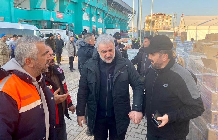 AK Parti İstanbul İl Başkanı Osman Nuri Kabaktepe ve AK Parti Beykoz İlçe Başkanı Muhammed Hanefi Dilmaç