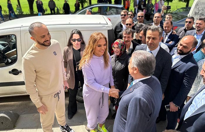 Sağlık Bakanı Fahrettin Koca ve Demet Akalın