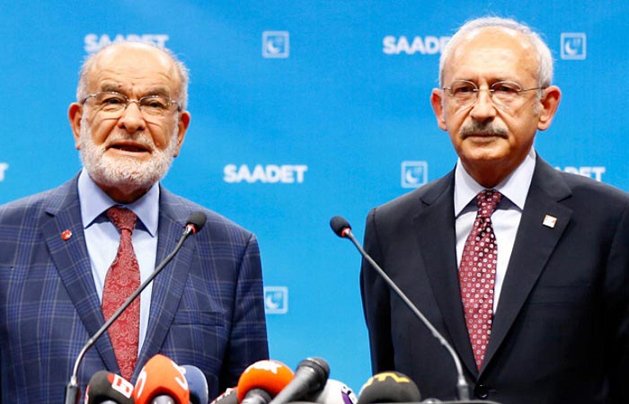 Temel Karamollaoğlu ve Kemal Kılıçdaroğlu