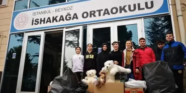 Beykoz’un çocuklarından depremzede arkadaşlarına hediye