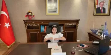 Beykoz Kaymakamı koltuğunu minik Şimal’a devretti