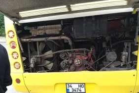 Beykoz’da bir İETT otobüsü daha yolda kaldı
