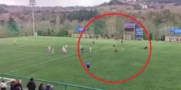 Beykoz futbolcularından hakeme ilginç protesto!