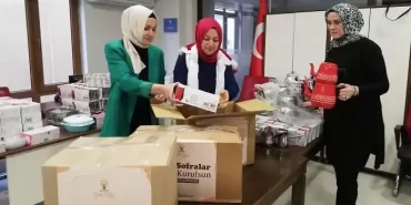 Beykoz kadınları depremzedelerin sofrasını yeniden kuruyor!