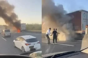 Beykoz’da kağıt yüklü TIR kül oldu