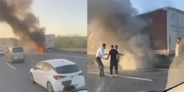 Beykoz’da kağıt yüklü TIR kül oldu