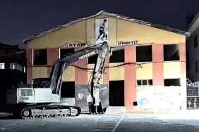 Beykoz’da depreme dayanaksız bir okul daha yıkıldı