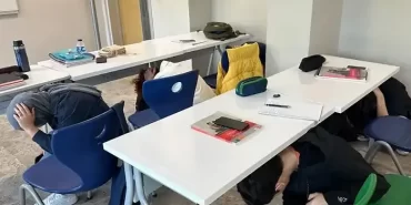 Beykoz’da öğrenciler deprem tatbikatı yaptı