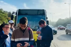 Beykoz otobüsü arızalandı! Yolcular köprüde mahsur kaldı