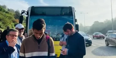 Beykoz otobüsü arızalandı! Yolcular köprüde mahsur kaldı