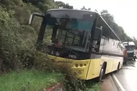 Beykoz’da İETT otobüsünün freni patladı
