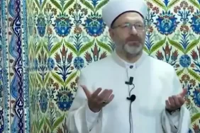 Diyanet İşleri Başkanı Ali Erbaş Beykoz’da Filistinliler için dua etti