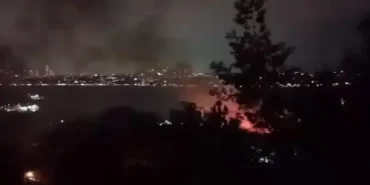 Beykoz Harmantepe'de korkutan yangın