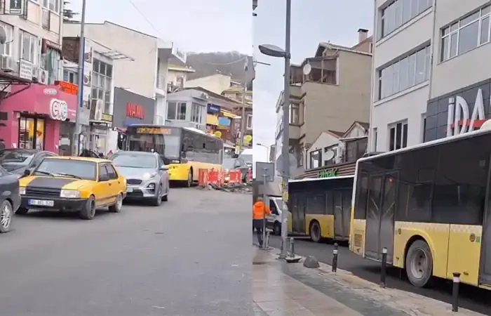 Beykoz’da İETT arızası trafik çilesini ikiye katladı