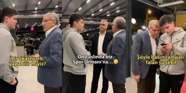 Başkan Aydın’ın skate park sohbeti büyük ilgi gördü