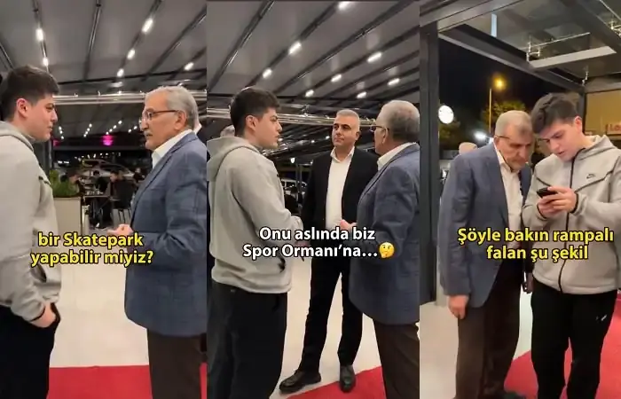 Başkan Aydın’ın skate park sohbeti büyük ilgi gördü