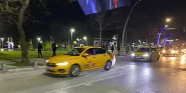 Beykoz’da taksiciler öldürülen Oğuz Erge için eylem yaptı