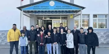Beykoz öğrencileri köy okuluna kütüphane kazandırdı