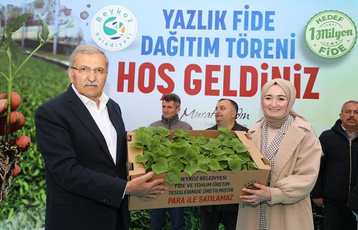 Beykoz’da her yıl 1 milyon fide desteği!