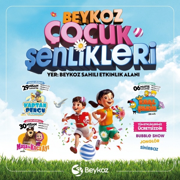 Beykoz Sahil’de çocuk şenlikleri başlıyor!