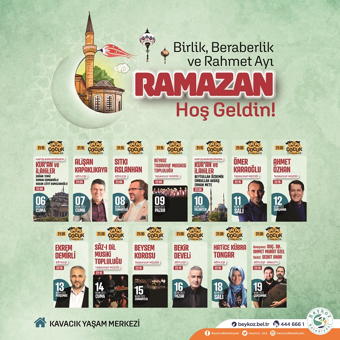 Beykoz Sahil’de iftar sofraları kuruluyor!