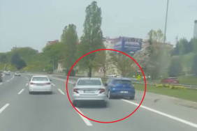 Beykoz’da trafik magandası tehlike saçtı