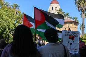 Beykoz’da üniversitelerden ABD'deki öğrencilerin Gazze eylemlerine destek