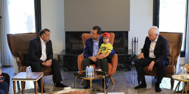 Ekrem İmamoğlu'ndan CHP Beykoz İlçe Başkanına taziye ziyareti
