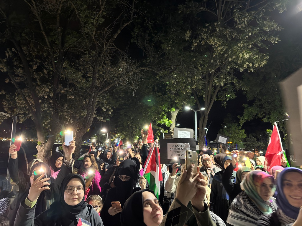 Beykozlu kadınlardan Gazze için sessiz çığlık
