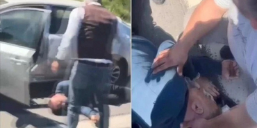 Beykoz’da trafikte saldıran sürücü hastanelik oldu