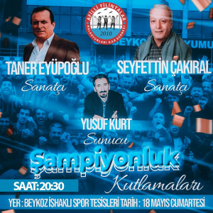 Beykoz İshaklıspor şampiyonluğunu kutlayacak