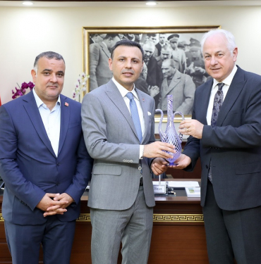 CHP İl Başkanı Özgür Çelik, Alaattin Köseler’i ziyaret etti