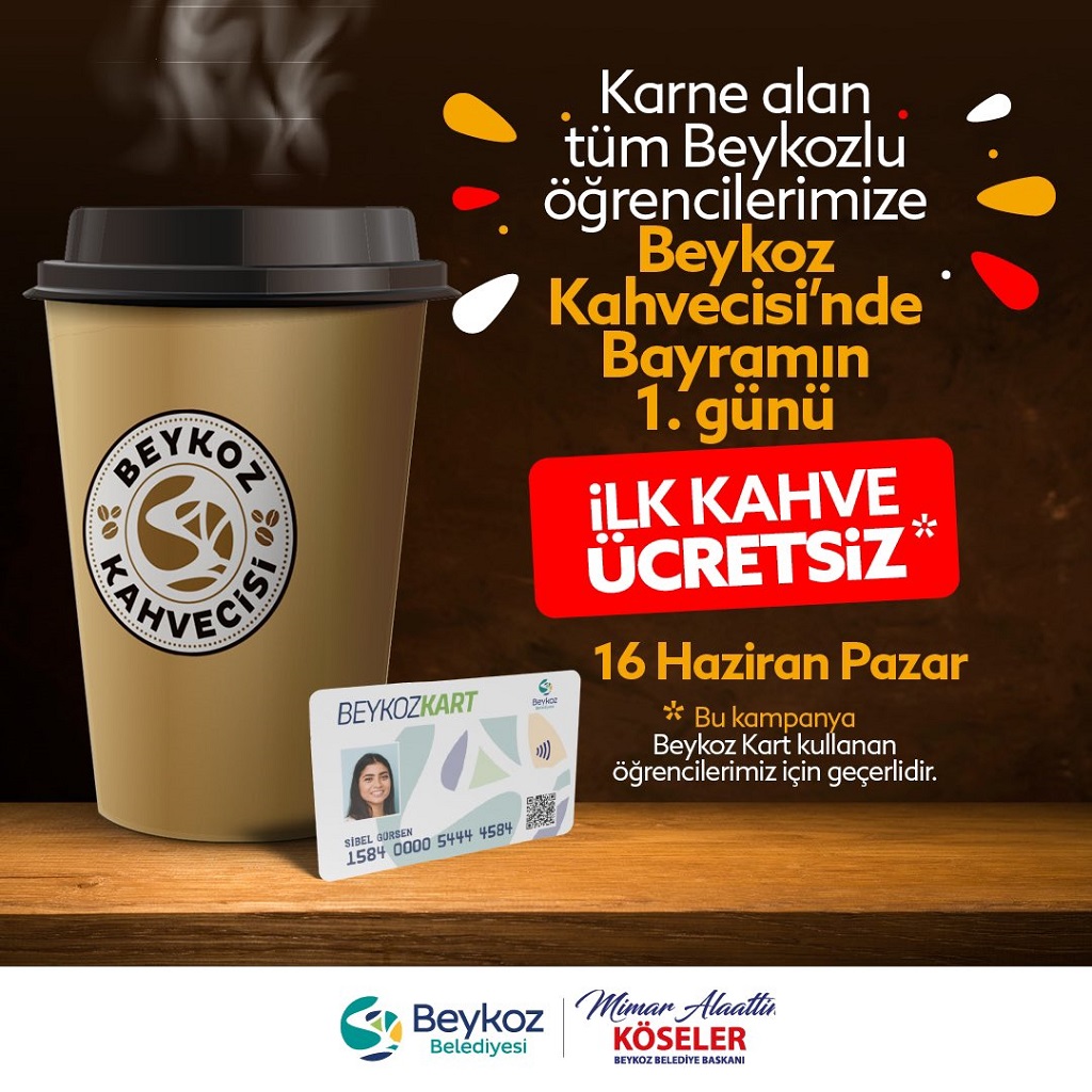 Beykoz’da bayramın ilk günü kahveniz ücretsiz!