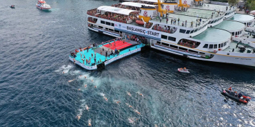Beykoz’da yüzme yarışı coşkusu! 2800 yüzücü kulaç attı