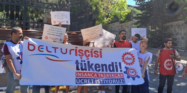 Beltur çalışanları Beykoz’da eylem yaptı