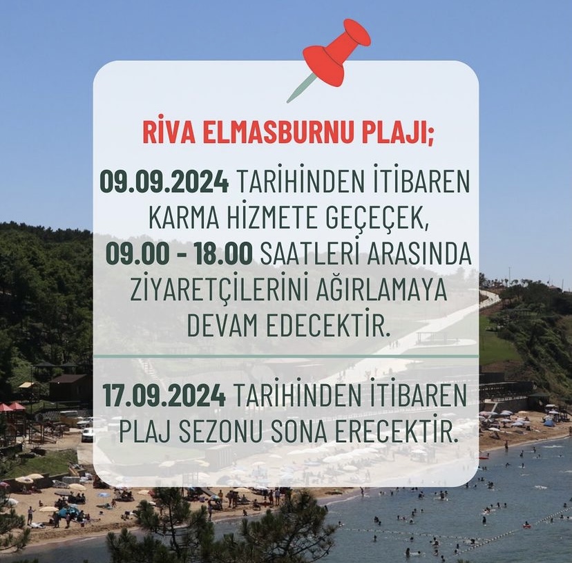 Beykoz Belediyesi, Riva Elmasburnu Plajı’nın karma hizmete geçtiğini duyurdu.