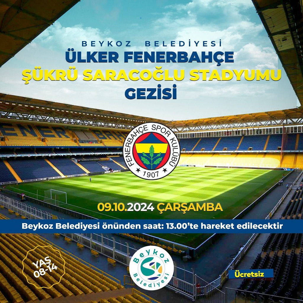 Beykoz Belediyesi ücretsiz Fenerbahçe Stadı’na götürüyor