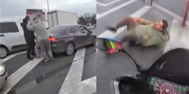 Beykoz Kavacık'ta yol verme tartışmasında ortalık karıştı!