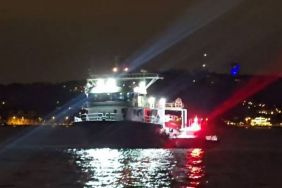 Gürcistan’a giden gemi Beykoz’da ağlara takıldı!