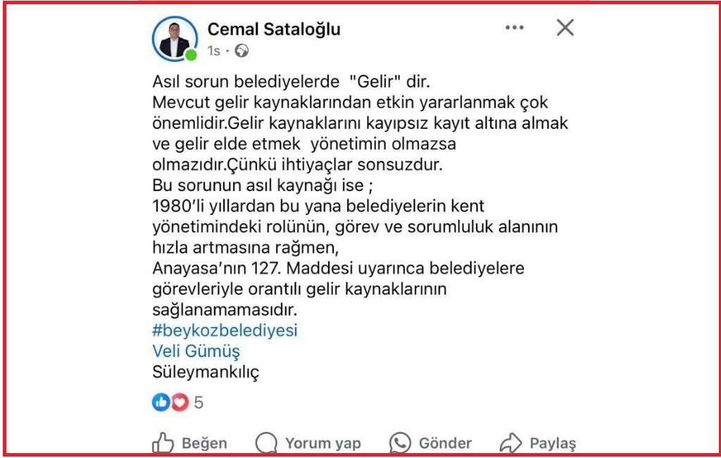 Sataloğlu: Belediyeyi kafanıza göre yönetemezsiniz!