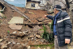 Beykoz Gümüşsuyu’nda istinat duvarı çöktü!