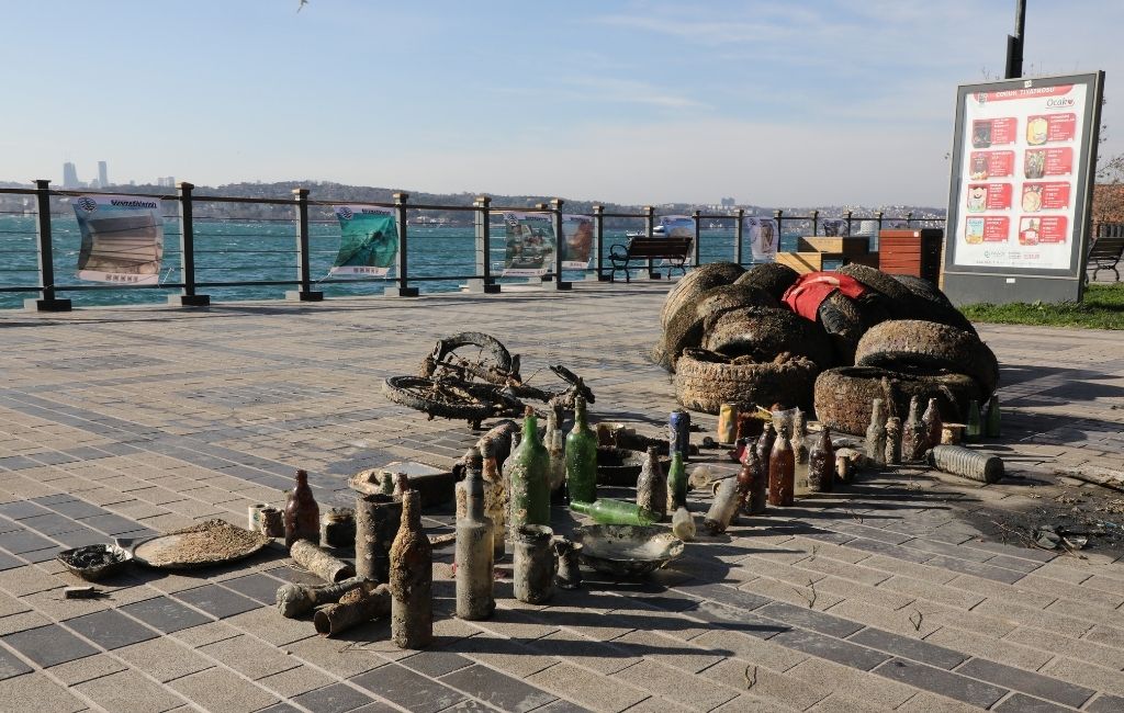 Beykoz'da denizin altından bakın neler çıktı