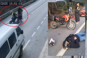Beykoz'da motosikletler böyle çarpıştı (2)