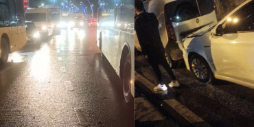 Beykoz’da duran trafikte zincirleme kaza