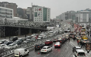 Beykoz’da kar yağışı hayatı felç etti!